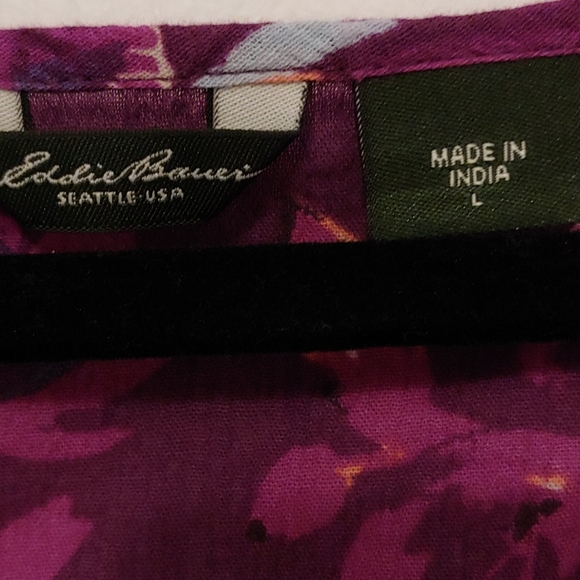 EddieBauer sleeveless floral top - Picture 2 of 3